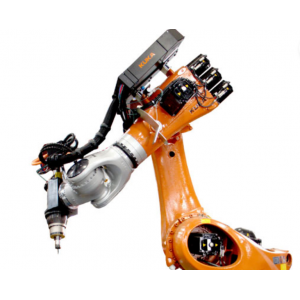 ROBOTIC DRILL AND TAPPING SYSTEM ON CAST IRON UNITS